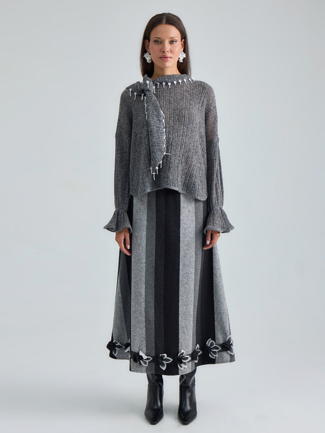 ASTER PULLOVER - ANTHRACITE SILVER