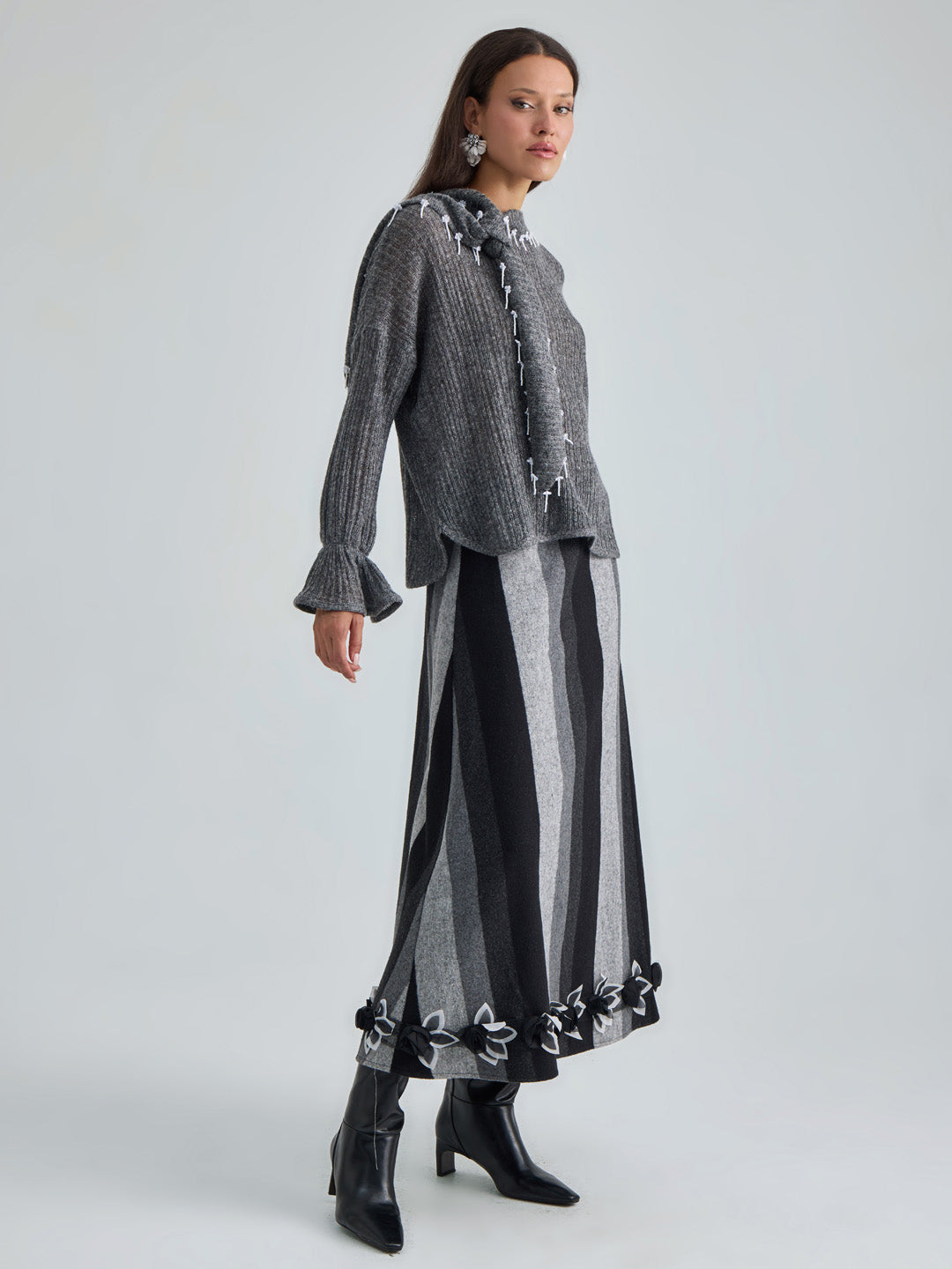ASTER PULLOVER - ANTHRACITE SILVER