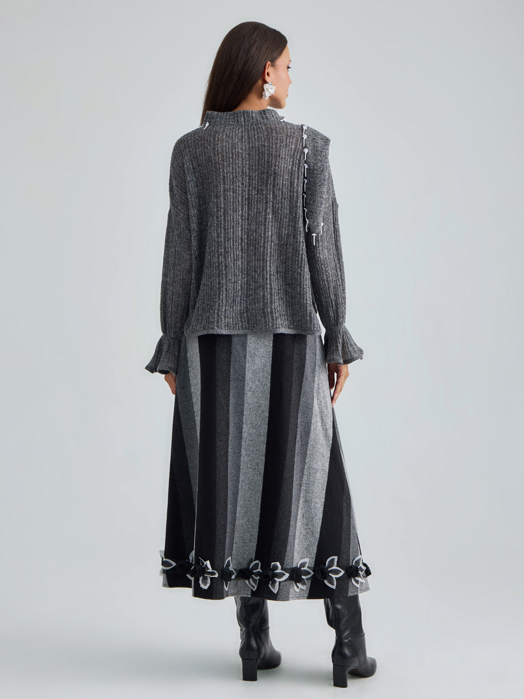 ASTER PULLOVER - ANTHRACITE SILVER