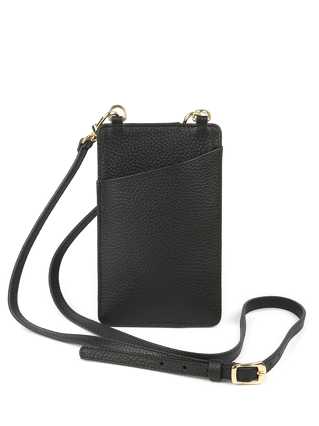 Gigi M Leather Phone Wallet Black