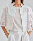 Iris Sequined Jacket Ivory