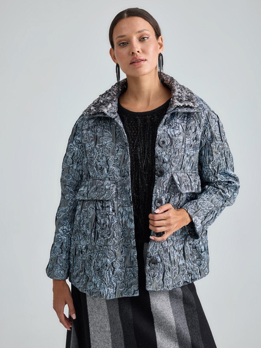 CLEO JACKET - BLUE MULTI