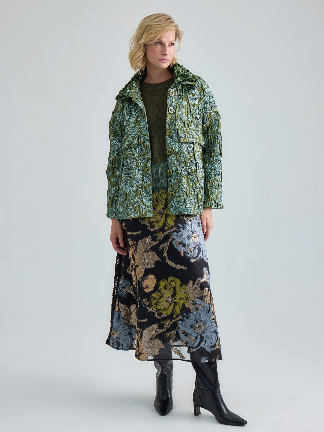 CLEO JACKET - GREY MULTI