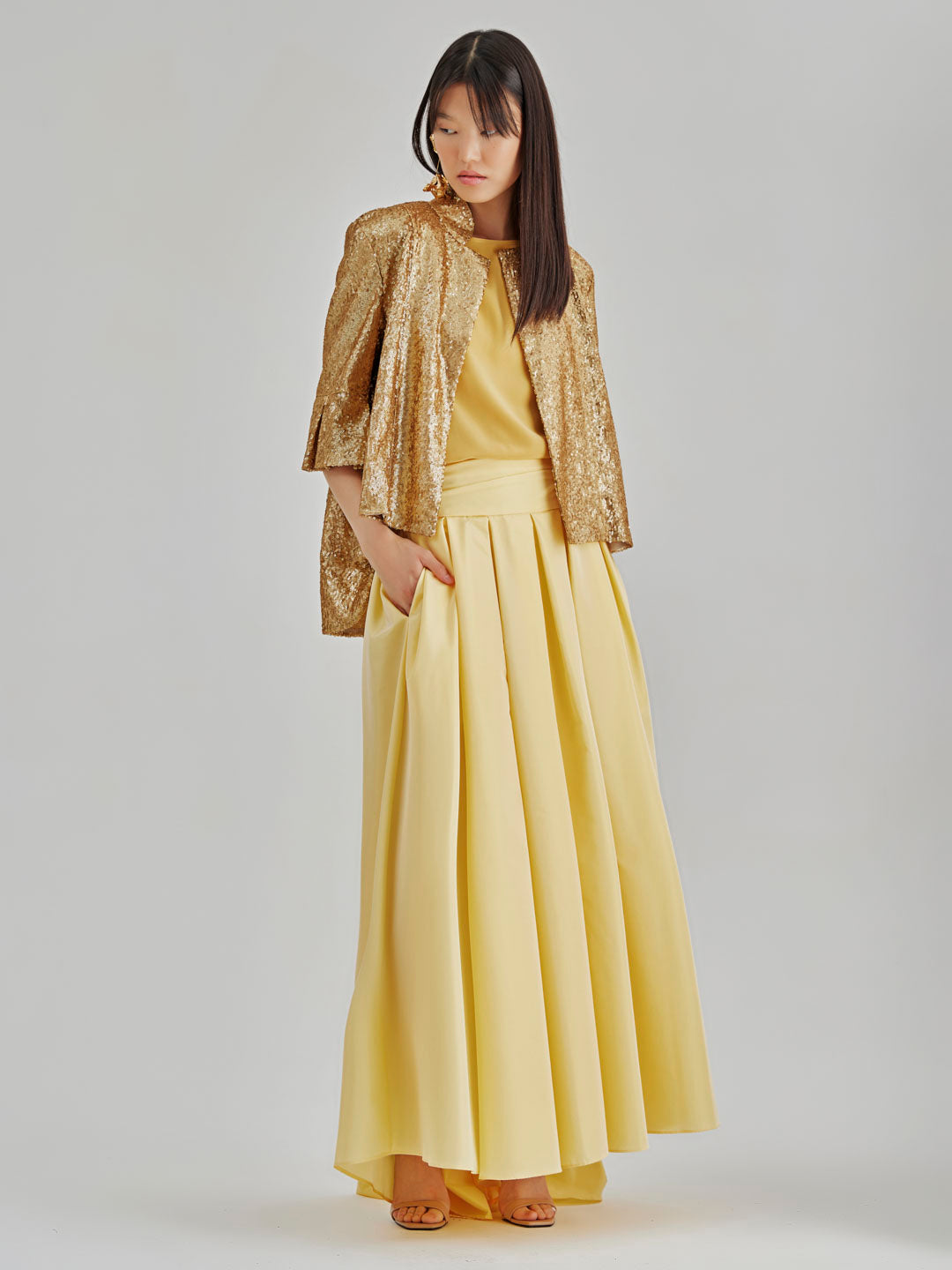 Iris Sequined Jacket Gold