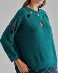 Romi Cut-Out Sweater Green