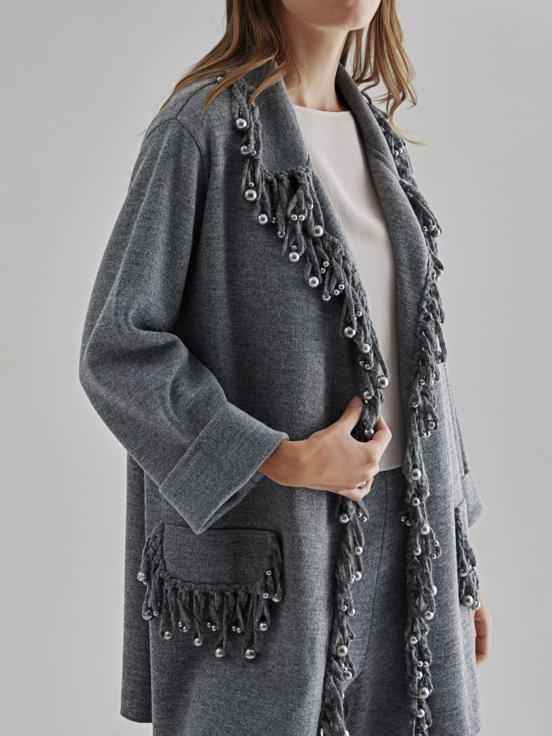 Margo Knit Jacket Grey