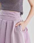 Enda Taffeta Skirt Lavender