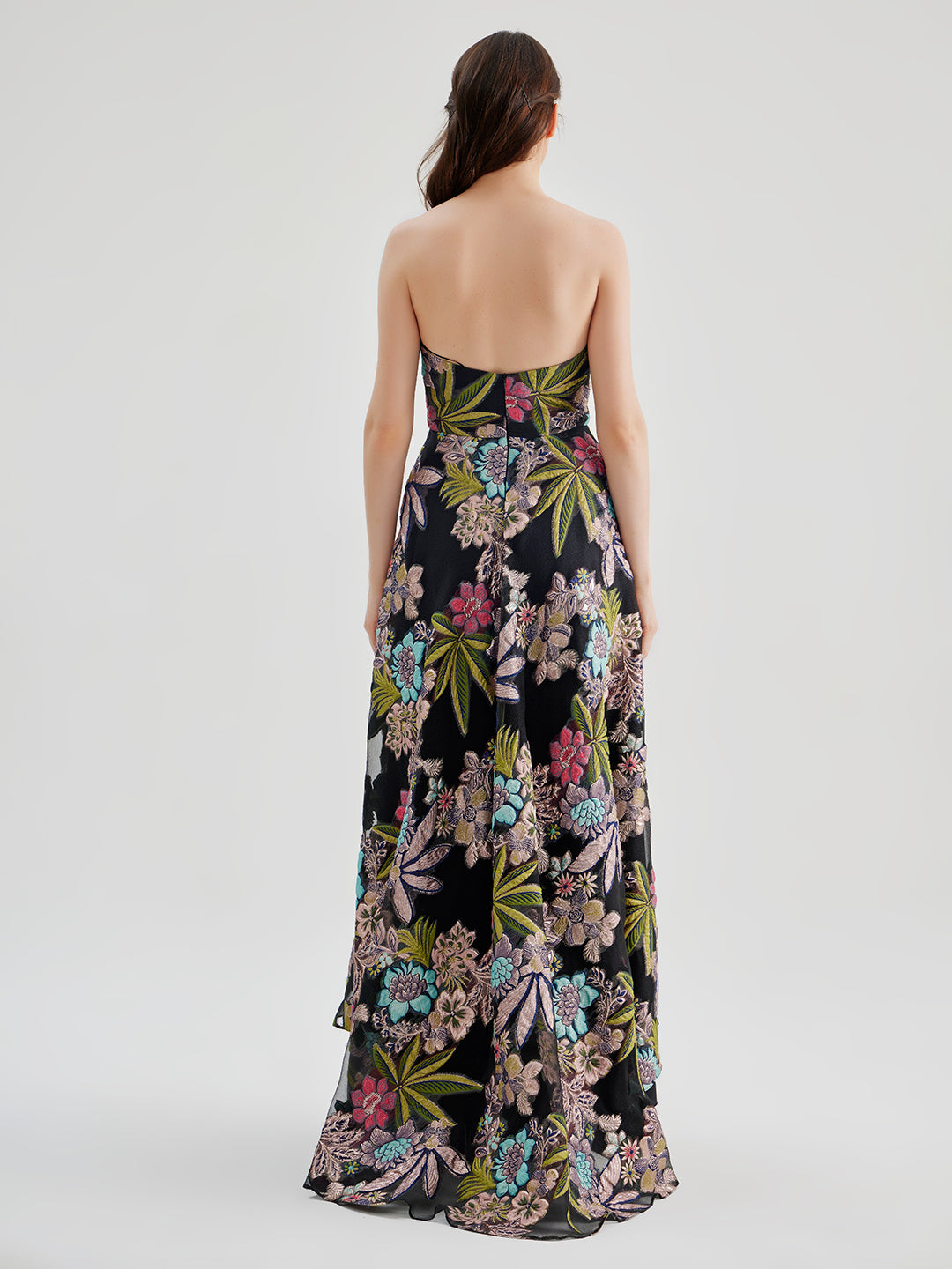 Thea Strapless Gown Black