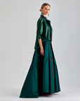 Enda Taffeta Skirt Green