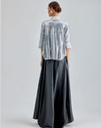 Enda Taffeta Skirt Anthracite