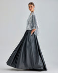 Enda Taffeta Skirt Anthracite