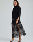 ECLIPSE SKIRT - BLACK SILVER
