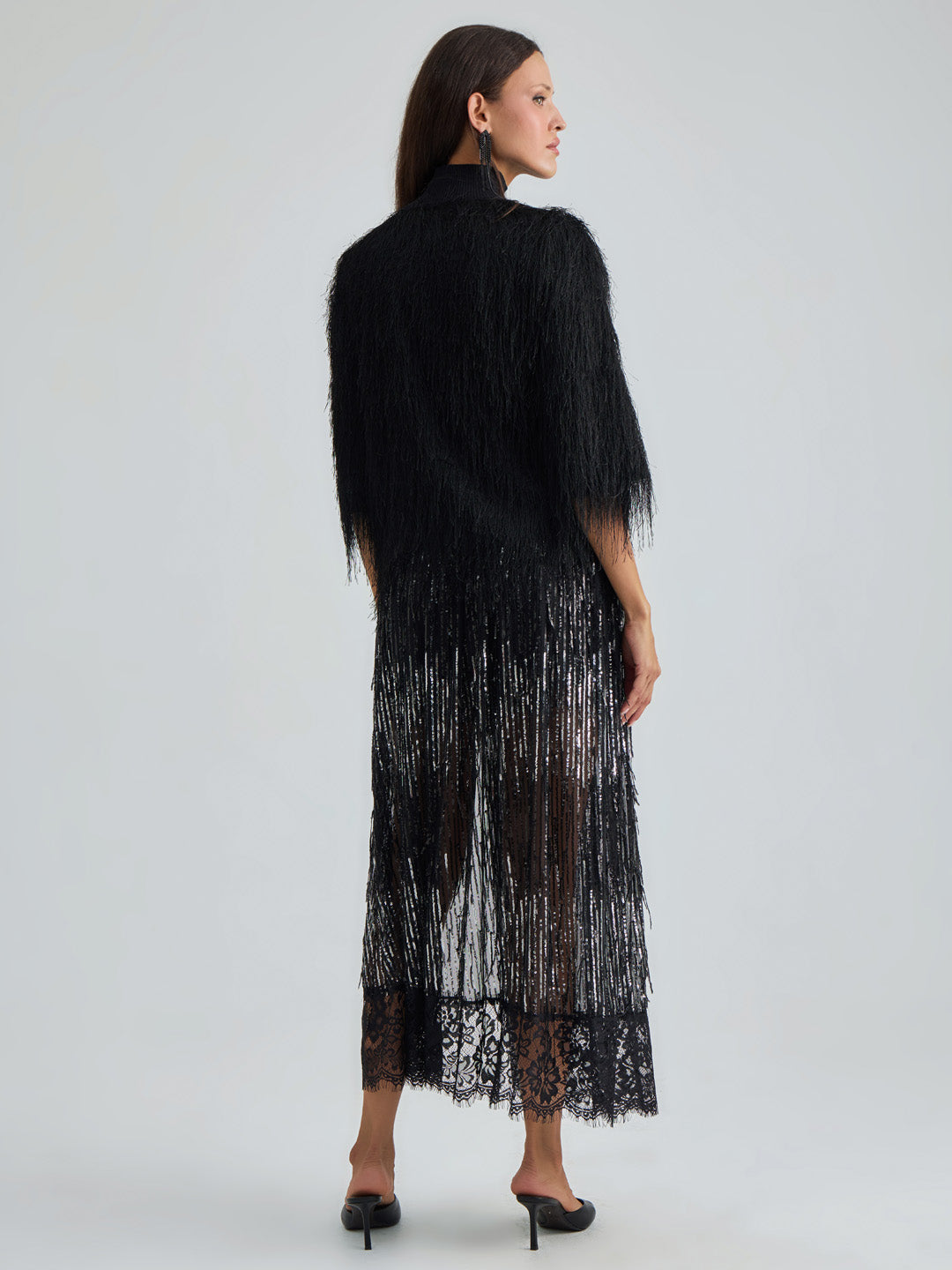 ECLIPSE SKIRT - BLACK SILVER