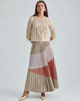 ELOISE SKIRT - GOLD MULTI
