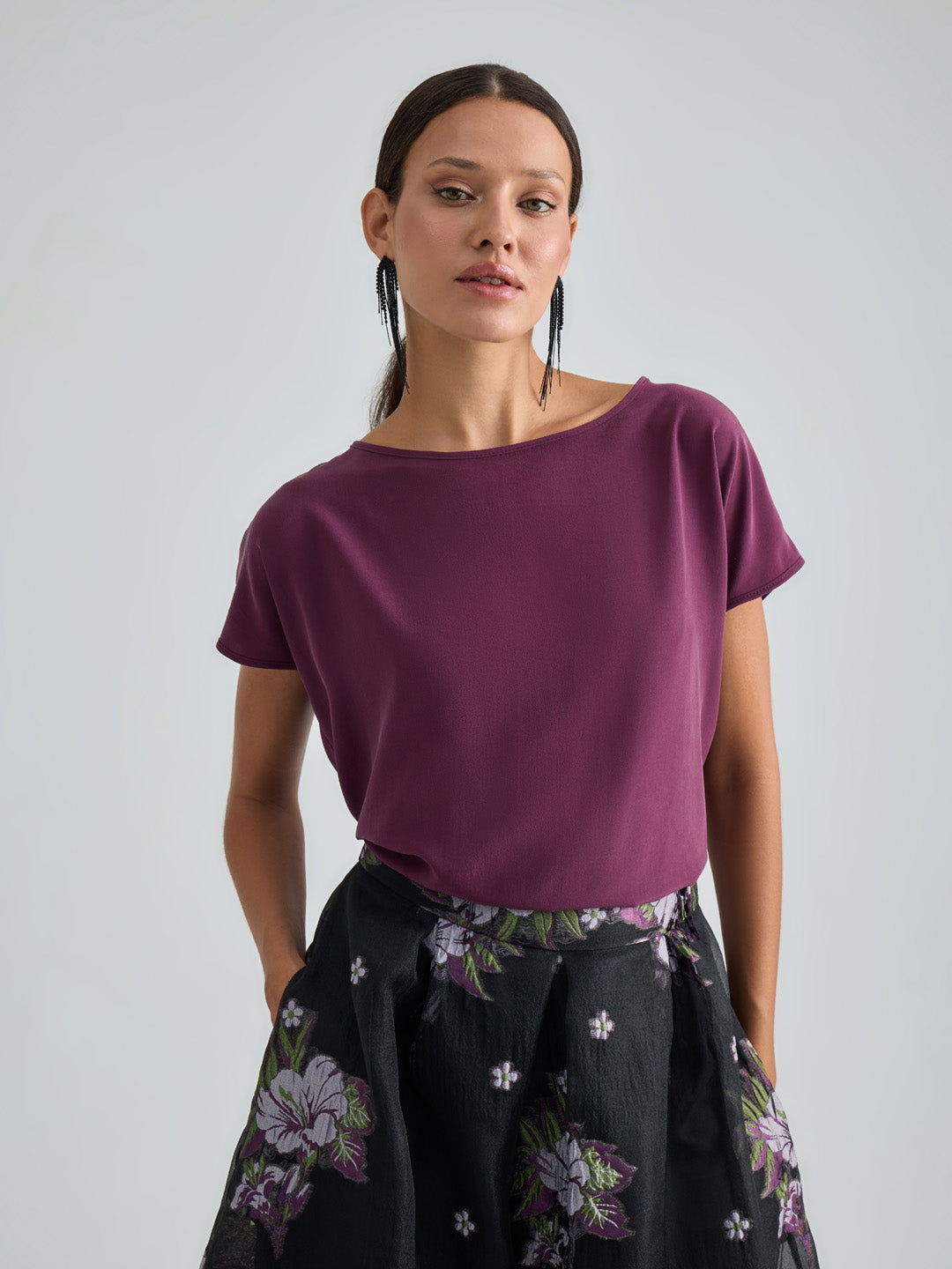 BELLE TOP - BURGUNDY