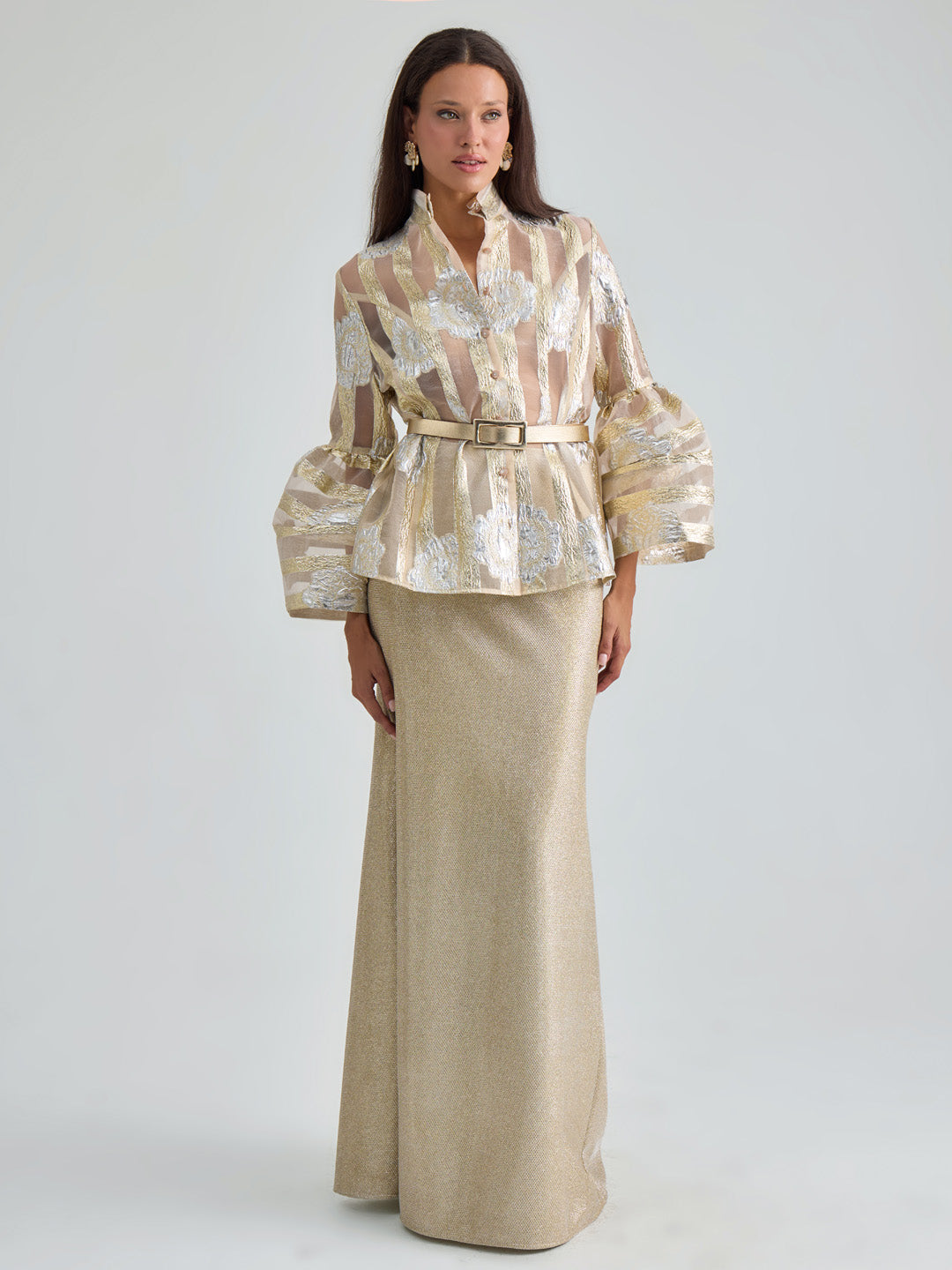 LILOU TOP - GOLD SILVER