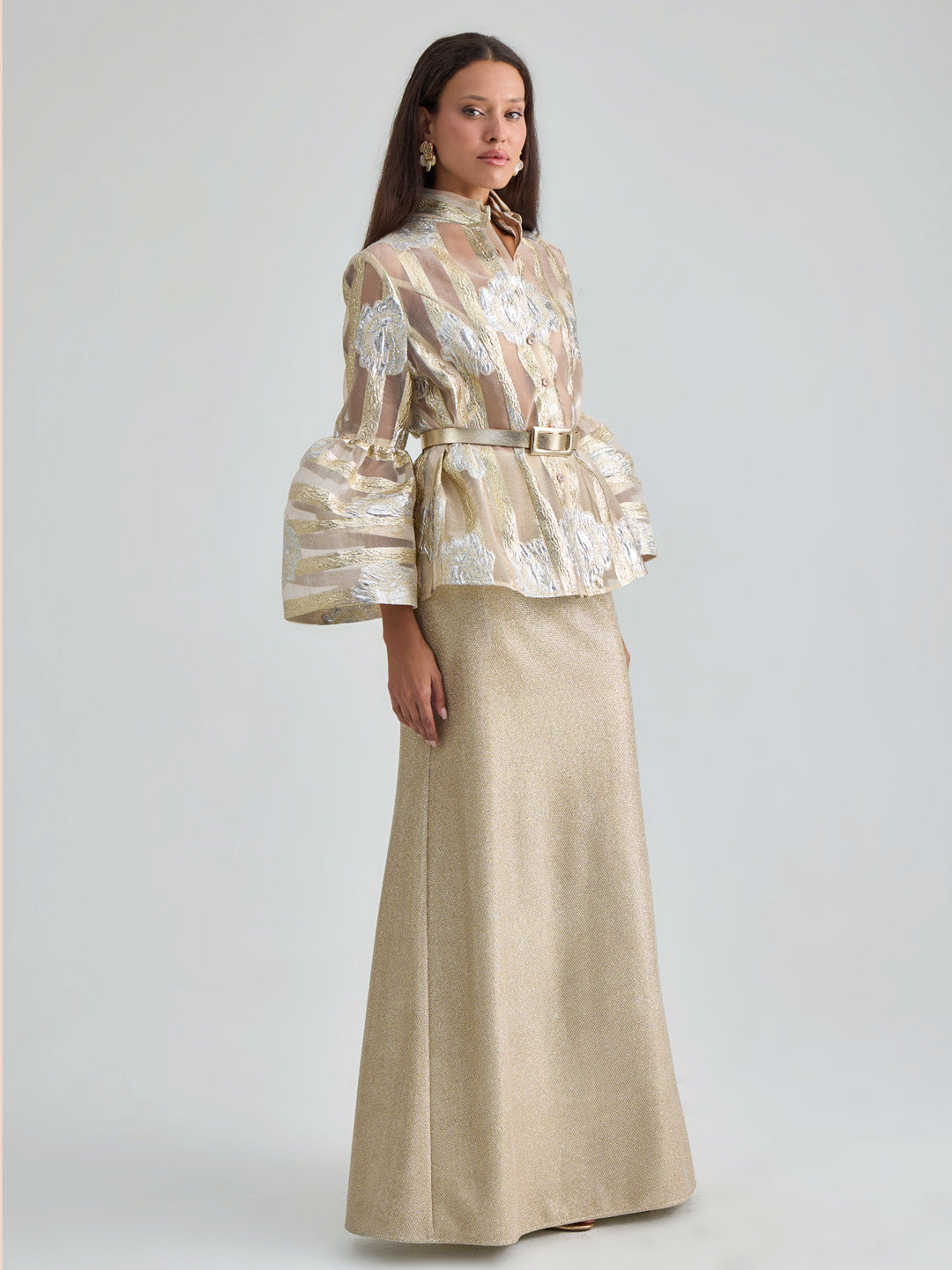 LILOU TOP - GOLD SILVER
