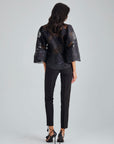 Dora Organza Blouse Black